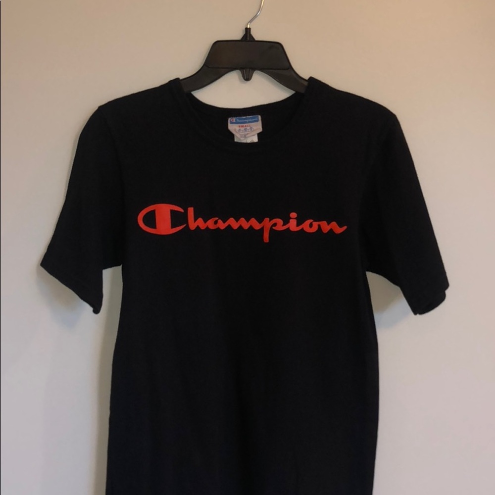 Black and Red Champion T-Shirt